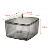 Maxbell European Style Fruit Serving Tray Cans Multi Use with Lid for Counter Party Gray