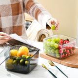 Maxbell European Style Fruit Serving Tray Cans Multi Use with Lid for Counter Party Gray
