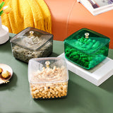 Maxbell European Style Fruit Serving Tray Cans Multi Use with Lid for Counter Party Gray