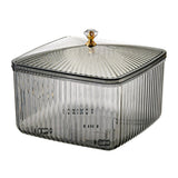 Maxbell European Style Fruit Serving Tray Cans Multi Use with Lid for Counter Party Gray