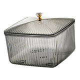 Maxbell European Style Fruit Serving Tray Cans Multi Use with Lid for Counter Party Gray