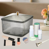 Maxbell European Style Fruit Serving Tray Cans Multi Use with Lid for Counter Party Gray