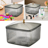 Maxbell European Style Fruit Serving Tray Cans Multi Use with Lid for Counter Party Gray