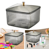 Maxbell European Style Fruit Serving Tray Cans Multi Use with Lid for Counter Party Gray