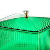 Maxbell European Style Fruit Serving Tray Cans Multi Use with Lid for Counter Party Green