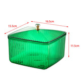 Maxbell European Style Fruit Serving Tray Cans Multi Use with Lid for Counter Party Green