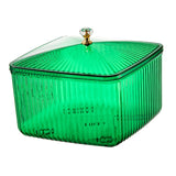 Maxbell European Style Fruit Serving Tray Cans Multi Use with Lid for Counter Party Green