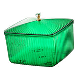 Maxbell European Style Fruit Serving Tray Cans Multi Use with Lid for Counter Party Green