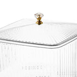 Maxbell European Style Fruit Serving Tray Cans Multi Use with Lid for Counter Party Clear