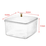 Maxbell European Style Fruit Serving Tray Cans Multi Use with Lid for Counter Party Clear