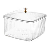 Maxbell European Style Fruit Serving Tray Cans Multi Use with Lid for Counter Party Clear