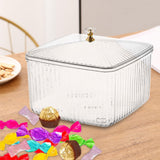 Maxbell European Style Fruit Serving Tray Cans Multi Use with Lid for Counter Party Clear