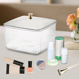 Maxbell European Style Fruit Serving Tray Cans Multi Use with Lid for Counter Party Clear
