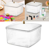 Maxbell European Style Fruit Serving Tray Cans Multi Use with Lid for Counter Party Clear