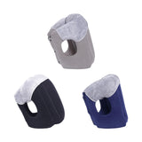 Maxbell Inflatable Travel Pillow Neck Support Headrest for Airplane Train Travel Gray