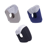 Maxbell Inflatable Travel Pillow Neck Support Headrest for Airplane Train Travel Gray