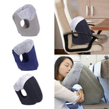 Maxbell Inflatable Travel Pillow Neck Support Headrest for Airplane Train Travel Gray