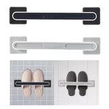 Maxbell Wall Mounted Towel Bar Towel Rod Storage Organizer for Wall Kitchen Bedroom black