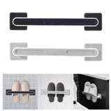 Maxbell Wall Mounted Towel Bar Towel Rod Storage Organizer for Wall Kitchen Bedroom black