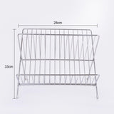 Maxbell 2 Tiers Dish Storage Drain Rack Foldable Dish Storage Rack for Dishes