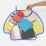 Maxbell Door Hanging Hamper Bag Wall Mounted Wide Open Top for Apartment Dorm Home Full Mesh Kids Blue