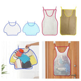 Maxbell Door Hanging Hamper Bag Wall Mounted Wide Open Top for Apartment Dorm Home Full Mesh Kids Blue
