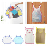 Maxbell Door Hanging Hamper Bag Wall Mounted Wide Open Top for Apartment Dorm Home Full Mesh Kids Blue