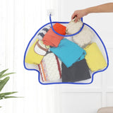 Maxbell Door Hanging Hamper Bag Wall Mounted Wide Open Top for Apartment Dorm Home Full Mesh Kids Blue