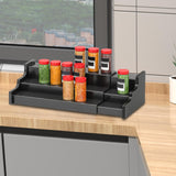 Maxbell Spice Jars Rack 3 Tier Expandable Display for Dining Table Home