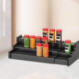 Maxbell Spice Jars Rack 3 Tier Expandable Display for Dining Table Home