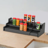 Maxbell Spice Jars Rack 3 Tier Expandable Display for Dining Table Home