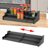 Maxbell Spice Jars Rack 3 Tier Expandable Display for Dining Table Home