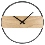 Maxbell Japanese Style Wooden Wall Clock Battery Operated for Dorm Bedroom Study