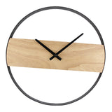 Maxbell Japanese Style Wooden Wall Clock Battery Operated for Dorm Bedroom Study
