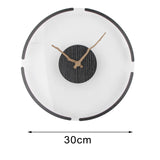 Maxbell Round Wall Clock Modern Simple Silent 30cm for Home Kitchen Festival Gift