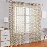 Maxbell Screen Curtain Door String Curtain with hole Line Printed for Living Room