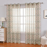 Maxbell Screen Curtain Door String Curtain with hole Line Printed for Living Room