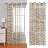 Maxbell Screen Curtain Door String Curtain with hole Line Printed for Living Room