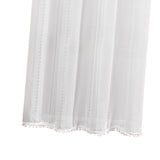 Maxbell White Yarn Curtain 140Cmx175cm for Farmhouse Bedroom Living Room