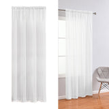 Maxbell White Yarn Curtain 140Cmx175cm for Farmhouse Bedroom Living Room