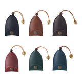 Maxbell Multifunction Car Key Holder PU Leather Pendant for Business Men Women Black