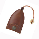 Maxbell Multifunction Car Key Holder PU Leather Pendant for Business Men Women Black