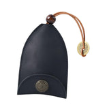 Maxbell Multifunction Car Key Holder PU Leather Pendant for Business Men Women Black