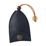 Maxbell Multifunction Car Key Holder PU Leather Pendant for Business Men Women Black