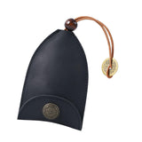 Maxbell Multifunction Car Key Holder PU Leather Pendant for Business Men Women Black