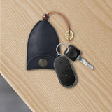 Maxbell Multifunction Car Key Holder PU Leather Pendant for Business Men Women Black