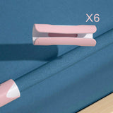 Maxbell 6Pcs Bed Sheet Grippers Clamps for Mattresses with Raised Edge Anti Slip Pink White
