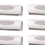 Maxbell 6Pcs Bed Sheet Grippers Clamps for Mattresses with Raised Edge Anti Slip Gray White