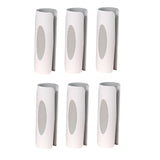Maxbell 6Pcs Bed Sheet Grippers Clamps for Mattresses with Raised Edge Anti Slip Gray White