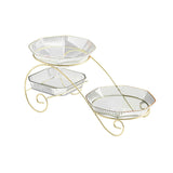 Maxbell Dessert Dividing Plate Dried Fruit Tray Storage Container for Nuts Cookies White